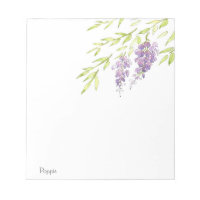 Watercolor and Pen Wisteria