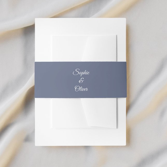 Watercolor Anemone Flower Wedding Invitation Belly Band (Creator Uploaded)