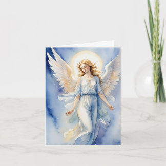 Watercolor Angel Card