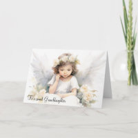 Watercolor Angel Girl Birthday