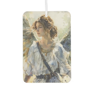 Watercolor Angel Girl Car Air Freshener