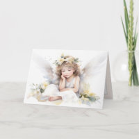 Watercolor Angel Girl