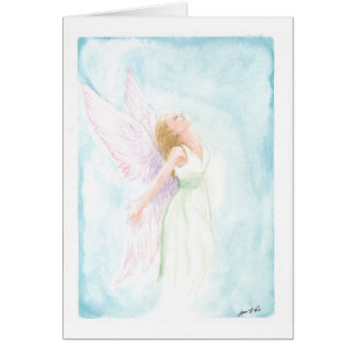 Watercolor Angel or Fairy (Blank Inside)