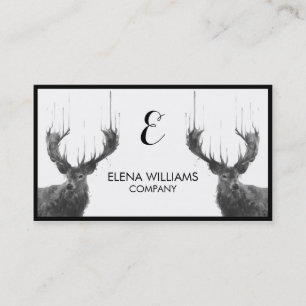 Watercolor Animal Deer Business Card