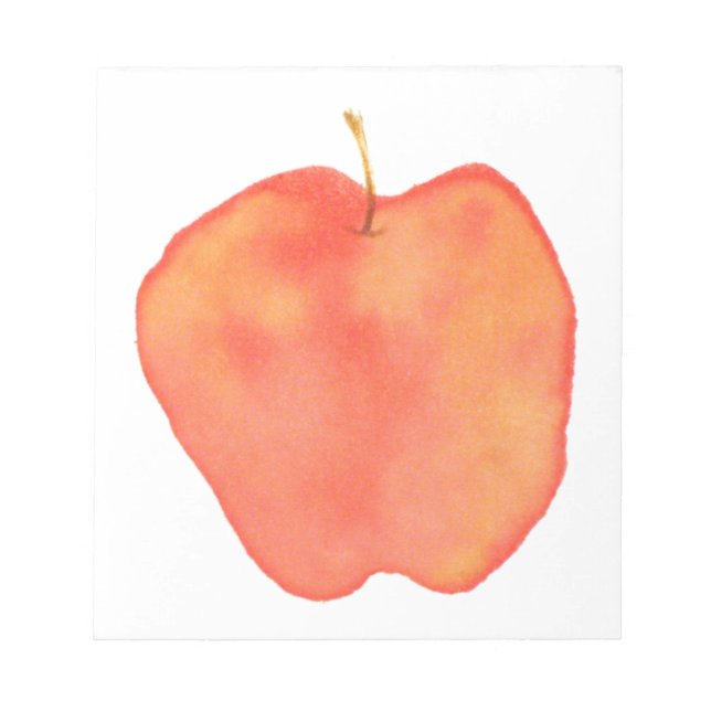 Watercolor Apple Notepad (Front)
