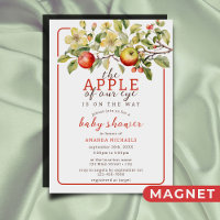 Watercolor Apple of Our Eye Fall Baby Shower