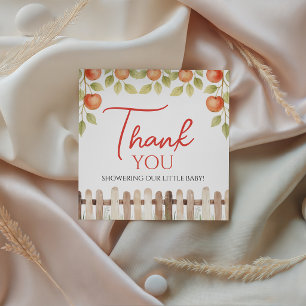 Watercolor Apple Orchard Baby Shower Napkins Favour Tags