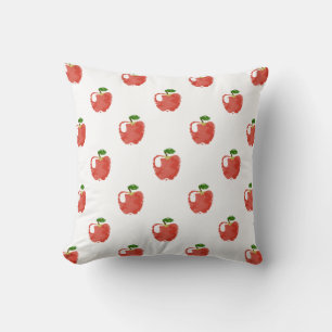 Watercolor Apple Pattern Cushion