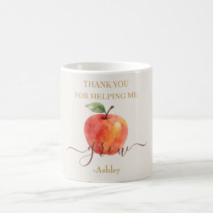 Watercolor Apple Teacher – Thank You Gift Coffee Mug