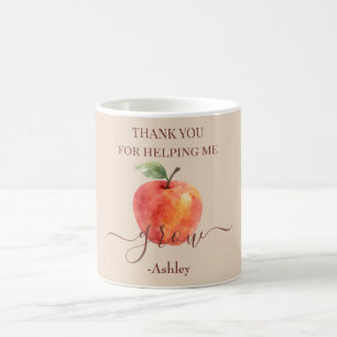 Watercolor Apple Teacher – Thank You Gift Coffee Mug