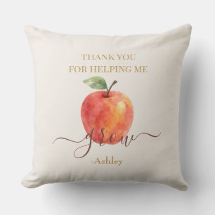 Watercolor Apple Teacher – Thank You Gift  Cushion