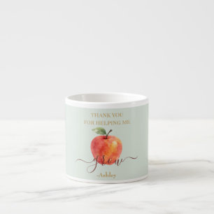 Watercolor Apple Teacher – Thank You Gift  Espresso Cup