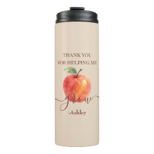 Watercolor Apple Teacher – Thank You Gift  Thermal Tumbler