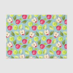 Watercolor Apples Fruit Pattern Tissue Paper
