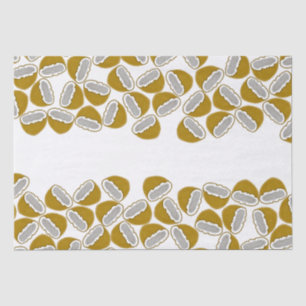 Watercolor Aquarelle Coconut Handmade Pattern Tissue Paper