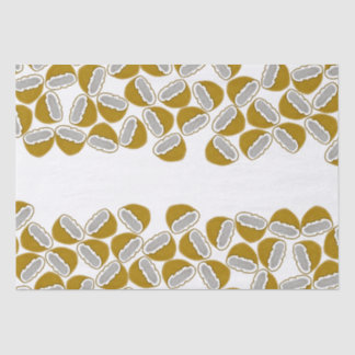 Watercolor Aquarelle Coconut Handmade Pattern Tissue Paper