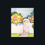 Watercolor Arched Garden Gate  Canvas Print<br><div class="desc">Watercolor Arched Garden Gate Canvas Print</div>