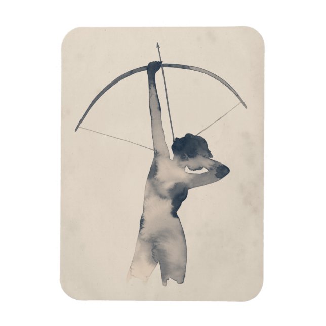 Watercolor Archeress Magnet (Vertical)