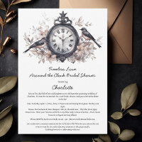 Watercolor Around The Clock Bridal Shower