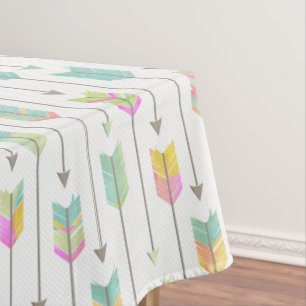 Watercolor Arrows Pattern Tablecloth