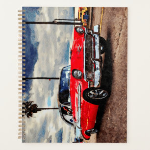 Watercolor art of 1956 Chevrolet Bel Air Planner