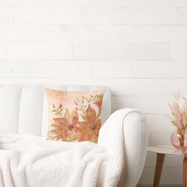 Watercolor art on a pillow (Couch)