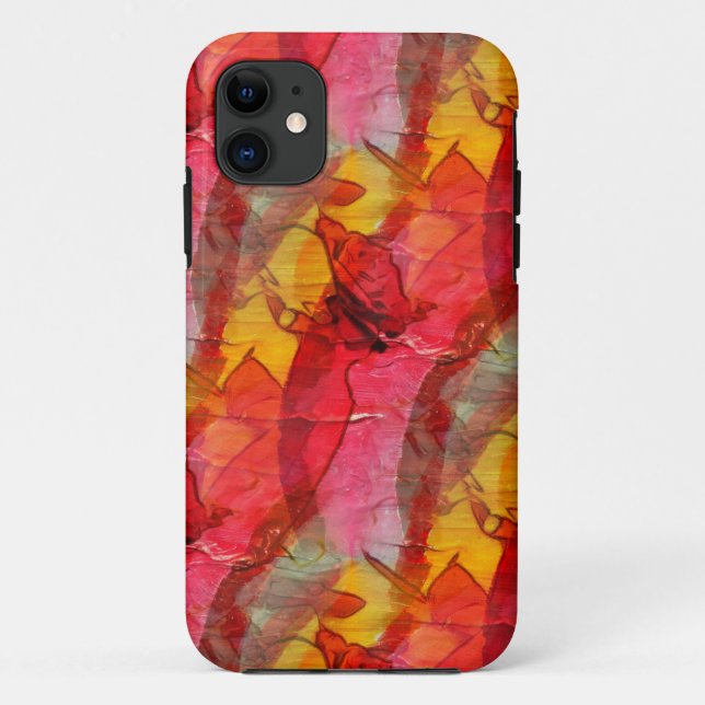 Watercolor art red yellow Case-Mate iPhone case (Back)