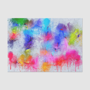 Watercolor Art Splat Decoupage Background Tissue Paper