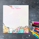 Watercolor Art Teacher Appreciation Gift Notepad<br><div class="desc">Celebrate the creativity and passion of art educators with our cute Watercolor Art Teacher Appreciation Personalised Notepad! Specifically designed for art teachers, this charming notepad showcases a whimsical border filled with multiple clipart images of paint supplies – brushes, paints, and an artist's apron – invoking the vibrant essence of artistic...</div>