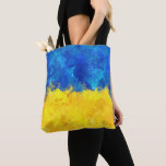 Watercolor art Ukrainian flag  Tote Bag<br><div class="desc">Ukrainian flag art in a watercolor effect.</div>
