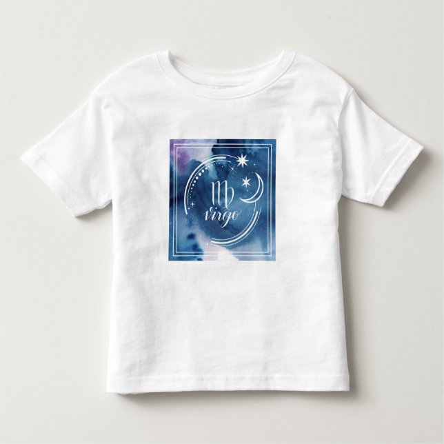 Watercolor Astrology - Virgo Toddler T-Shirt (Front)