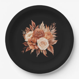 Watercolor Autumn Elegance-Wedding Paper Plate