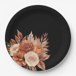 Watercolor Autumn Elegance-Wedding Paper Plate