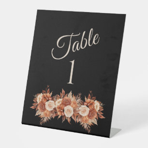 Watercolor Autumn Elegance-Wedding- Pedestal Sign