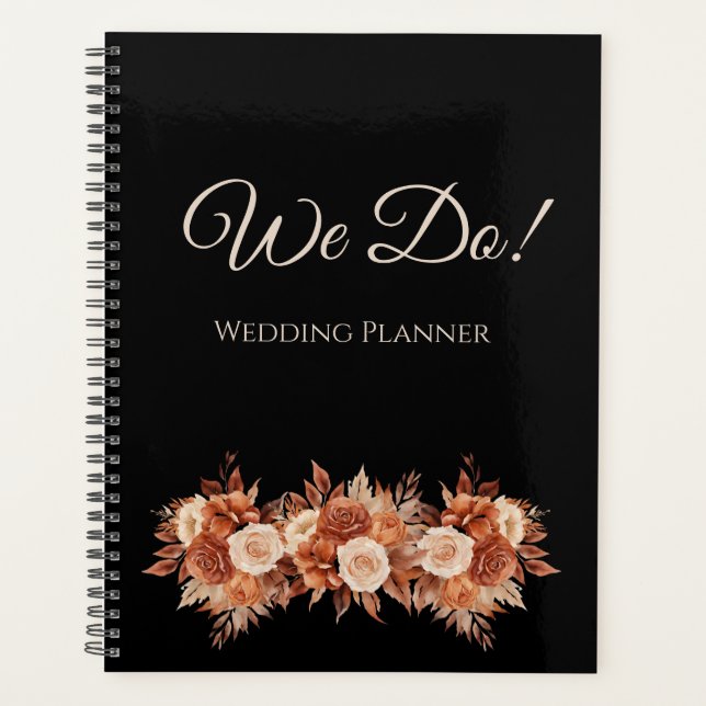 Watercolor Autumn Elegance- Wedding-Planner Planner (Front)