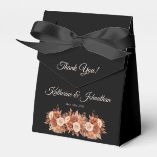 Watercolor Autumn Elegance-Wedding Thank you- Favour Box