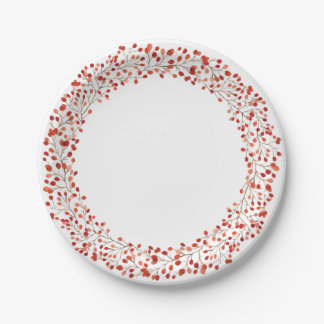 Watercolor Autumn Fall Thanksgiving Season Plates