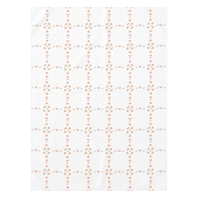 Watercolor Autumn Foliage Tablecloth (Front)