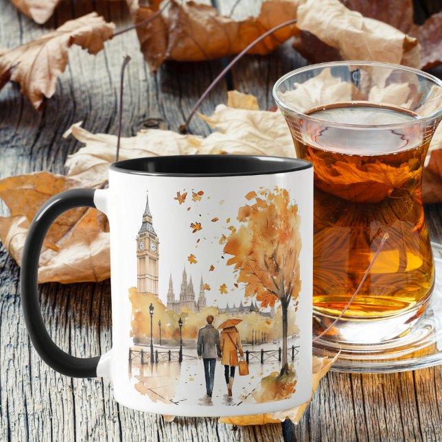 Watercolor Autumn in the City Mug (Creator Uploaded)
