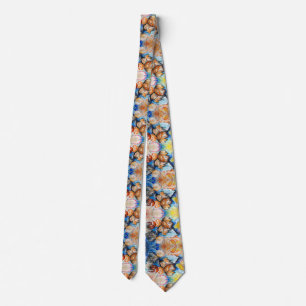 Watercolor - Autumn Leaves Art Tie