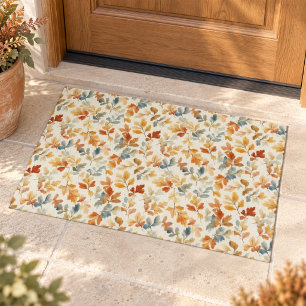 Watercolor Autumn Leaves – Cosy Fall Nature Doormat