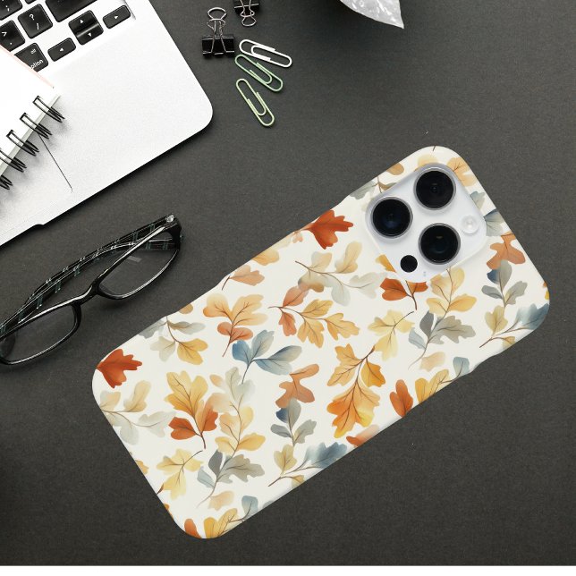 Watercolor Autumn Leaves – Cosy Fall Nature iPhone Case (Creator Uploaded)