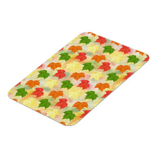 watercolor autumn leaves magnet
