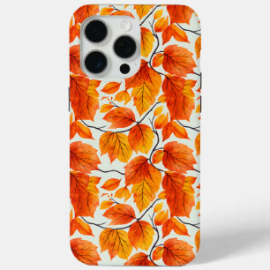 Watercolor Autumn Leaves – Vibrant Fall Foliage iPhone 15 Pro Max Case