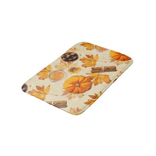 Watercolor Autumn Magic Vintage Scents Bath Mat