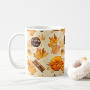 Watercolor Autumn Magic Vintage Scents Coffee Mug