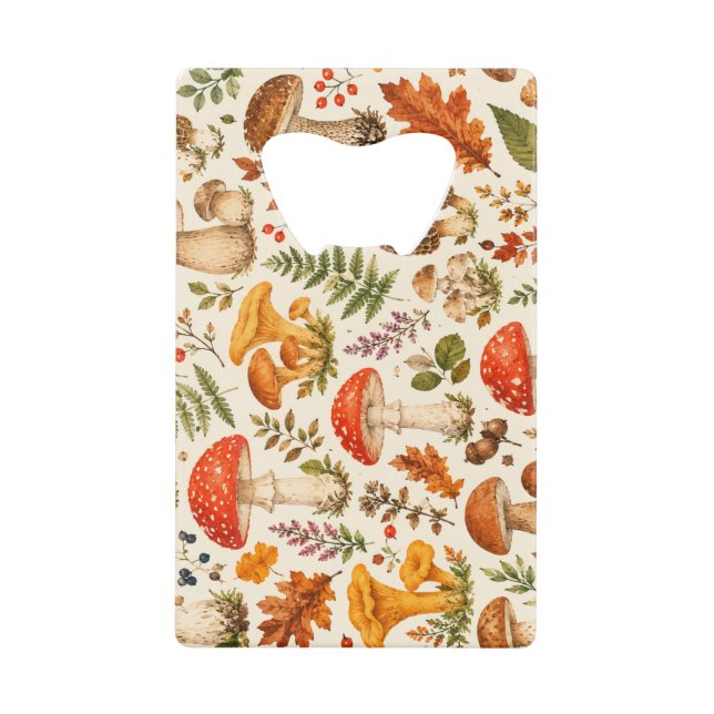 Watercolor Autumn Mushroom Pattern  (Front)