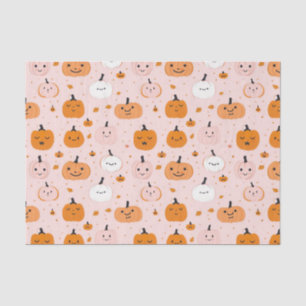 Watercolor Autumn Pumpkin Pattern Fall Decoupage Tissue Paper