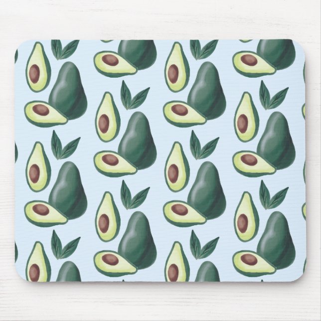 watercolor avocados mouse pad (Front)