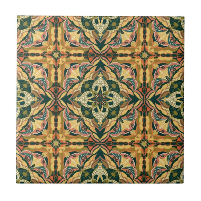 Watercolor Azulejo Spanish Tile  (Front)